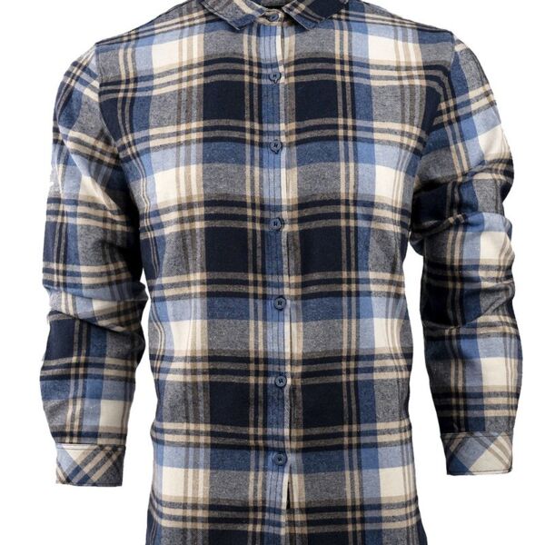 Women's No Pocket Yarn-Dyed Long Sleeve Flannel Shirt Thumbnail